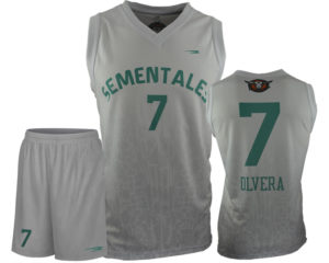 Uniforme basket sementales gris