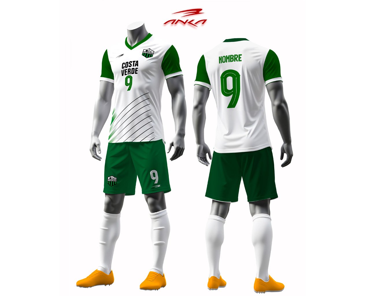 Uniforme Costa Verde con calceta blanca