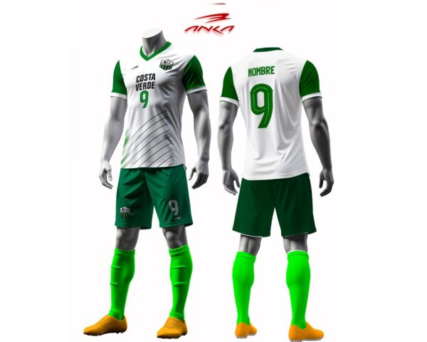 Uniforme Costa Verde con calcetas blancas Anka Sport